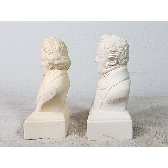 Beethoven Schubert Willis Music Composer 90's Statuette Figurine 5" Mini Bust - Picture 8 of 14